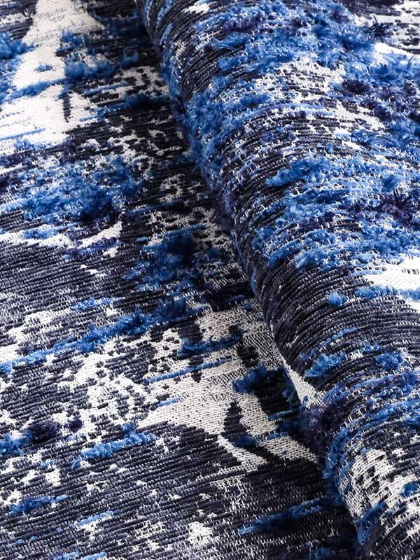 OCEAN Blue - țesătură jacquard abstractă în nuanțe